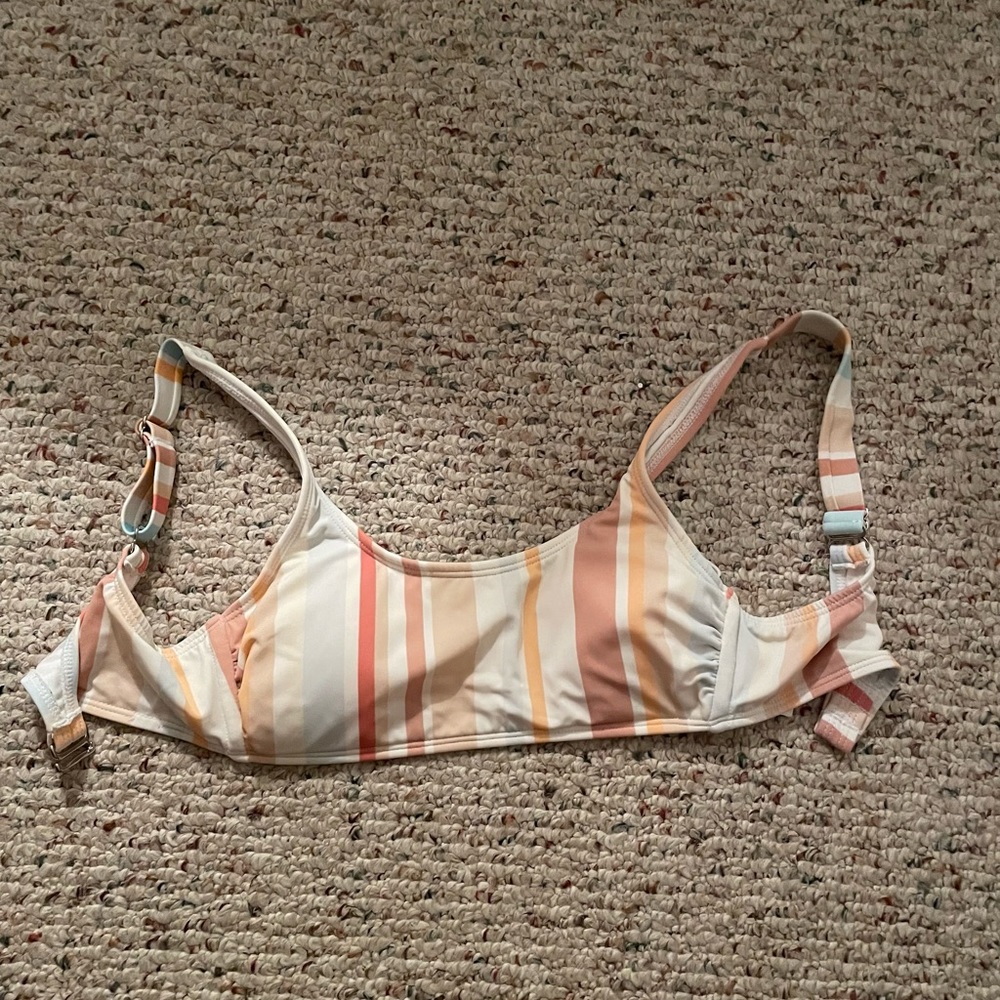 Target Bikini Striped Scoop Top
